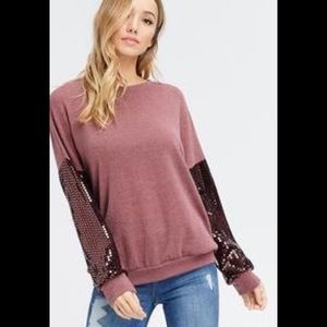 Shimmer Sleeve Top